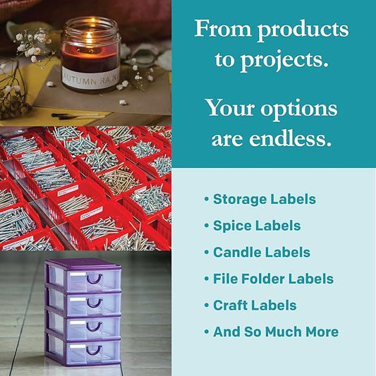 Premium Label Supply White File Folder Labels – 3.4375" x .667" – Laser/Inkjet Compatible – (30 per Sheet), 1000 Sheets - 30,000 Total Adhesive Stickers