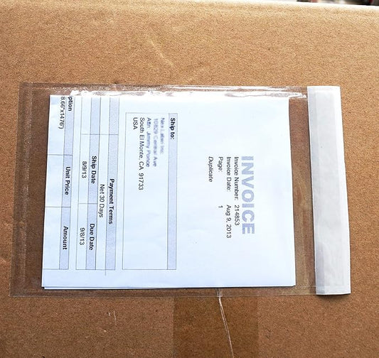 Premium 4.7''x7.5'' Packing List Envelopes, Tailored Size for 4x6'' Shipping Labels,Self Adhesive Shipping Label Pouches/Sleeves (100 pack)