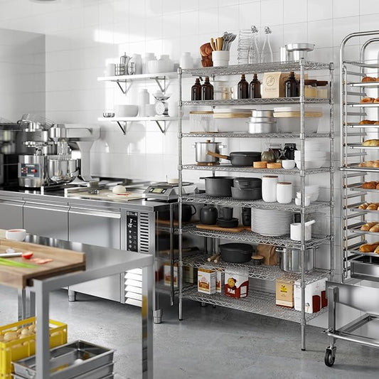 Regal Altair 18" Deep x 42" Wide x 74" Height Wire Shelving Kit | 8-Tier | NSF Commercial Storage Rack Unit