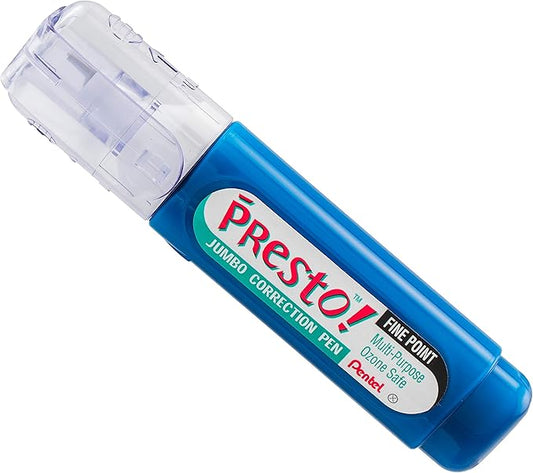 Pentel Presto Jumbo Correction Pen — Fine Point, Metal Tip, 2-Pack