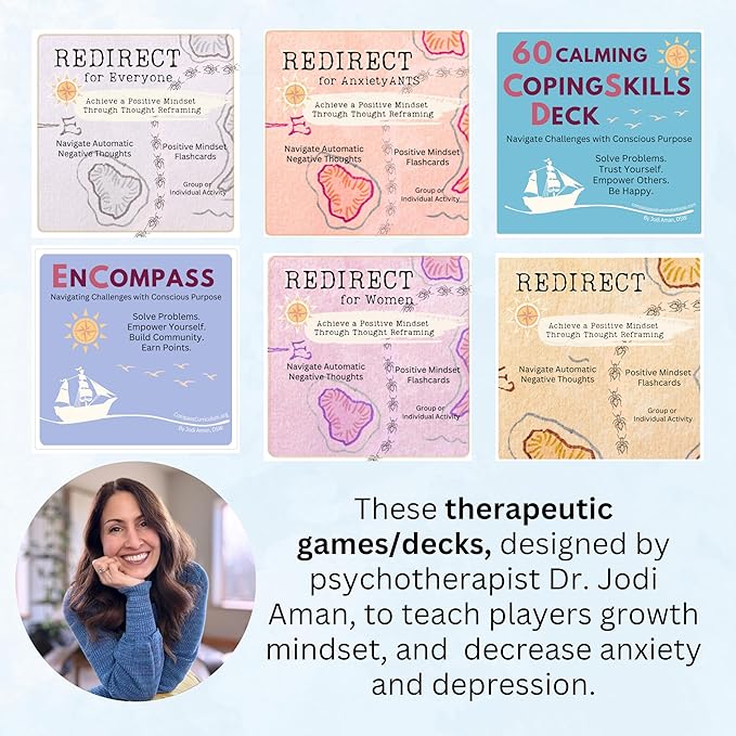 Redirect Flashcards ā Challenge Negative Thinking | Transform Automatic Negative Thoughts (Ants) to Positive Affirmations | Used for Personal Growth, Classrooms, Group Therapy | Relieve Anxiety