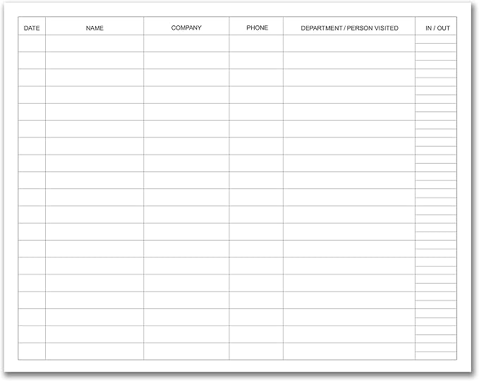BookFactory Visitor Log Book Visitor Register Visitors Sign-in Book - 120 Pages, 8 7/8'' x 7'' - Blue Cover, Section Sewn Hardbound (Made in USA)