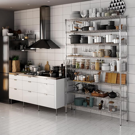 Regal Altair 14" Deep x 54" Wide x 86" Height Wire Shelving Kit | 8-Tier | NSF Commercial Storage Rack Unit