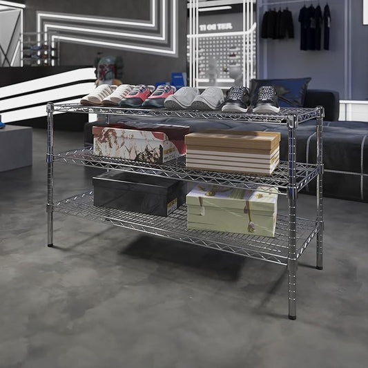 Regal Altair 18" Deep x 48" Wide x 27" Height Wire Shelving Kit | 3-Tier | NSF Commercial Storage Rack Unit