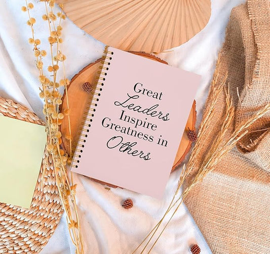 OXW Blush Notebooks for Work, Employee Appreciation Gifts, Leadership Gifts Notebook Journal for Writing Meeting Office, Thank You Gifts for Women Men Leader Mentor Boss Manager, 5.5"x8.3"