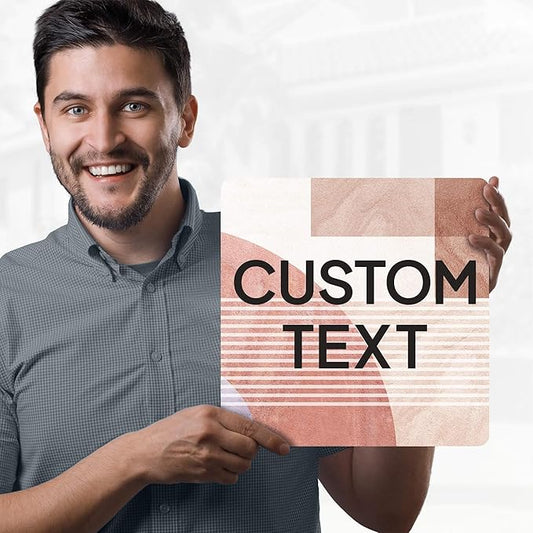 Custom Sign, Custom Street Sign, 11 Font Colors, 13 Font Styles, 4 Hole Options, 22 Sizes, 12x12 Inches, Rust Free DiBound, Fade Resistant, Made in USA by My Sign Center (Mid-Century Modern 1)