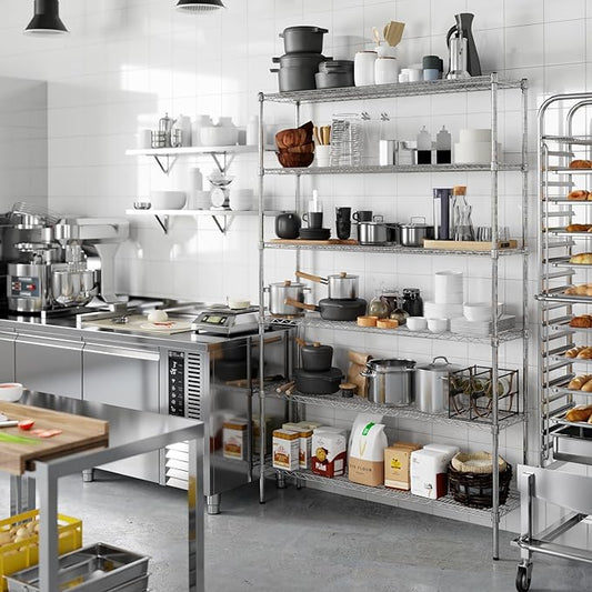 Regal Altair 14" Deep x 54" Wide x 86" Height Wire Shelving Kit | 6-Tier | NSF Commercial Storage Rack Unit