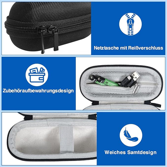 2 in 1 Type C USB Presentation Clicker with Carry Bag, Wireless Presenter Remote PowerPoint Clicker for Computer Presentations, Slide Advancer for Mac Laptop