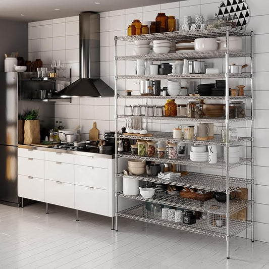 Regal Altair 24" Deep x 54" Wide x 86" Height Wire Shelving Kit | 10-Tier | NSF Commercial Storage Rack Unit