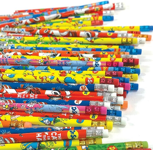 Raymond Geddes Dr Seuss Number 2 Pencils For Kids 72 Count (Pack of 1)