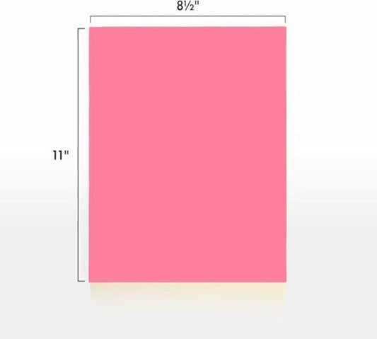 Colored Copy Paper, 20 LB (75 GSM) 8.5 X 11, 500 Sheets (cherry)