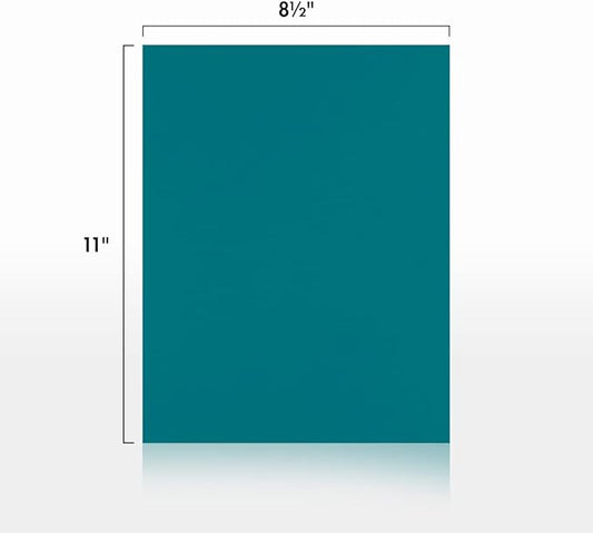 LUXPaper 8.5" x 11" Cardstock | Letter Size | Teal | 100lb. Cover (183lb. Text) | 50 Qty