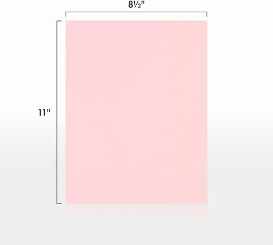 LUXPaper 8.5" x 11" Paper | Letter Size | Candy Pink | 80lb. Text | 250 Qty