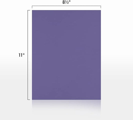 LUXPaper 8.5" x 11" Paper | Letter Size | Wisteria Purple | 80lb. Text | 50 Qty