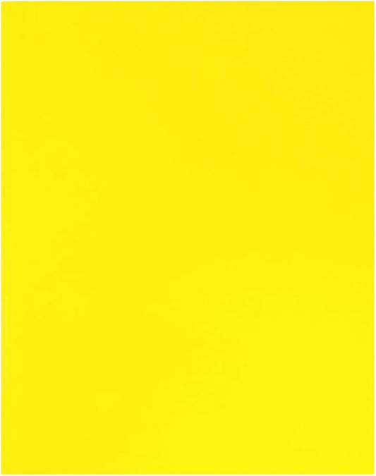 JAM PAPER Custom Printed Semi-Gloss Folders with Round Corner Pockets - Personalized Logo & Text - 12pt C1S - Yellow - 250/Pack