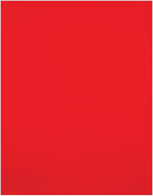 JAM PAPER Custom Printed Semi-Gloss Folders with Round Corner Pockets - Personalized Logo & Text - 12pt C1S - Red - 100/Pack