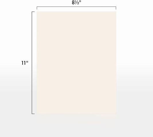 LUXPaper 8.5" x 11" Cardstock | Letter Size | Ivory | 65lb. Cover (120lb. Text) | 50 Qty