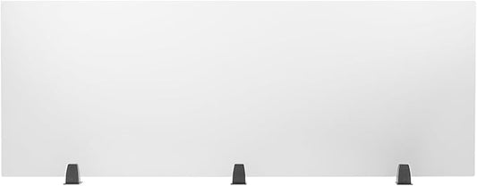 Desk Divider for Students and Desk Privacy Panel, Frosted Acrylic Plexiglass Shield with Clamps for Offices Schools Call Centers, Ideal Cubicle Light Shield - 60”L X22”W