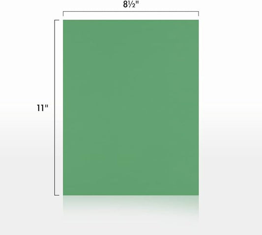 LUXPaper 8.5" x 11" Paper | Letter Size | Holiday Green | 80lb. Text | 50 Qty