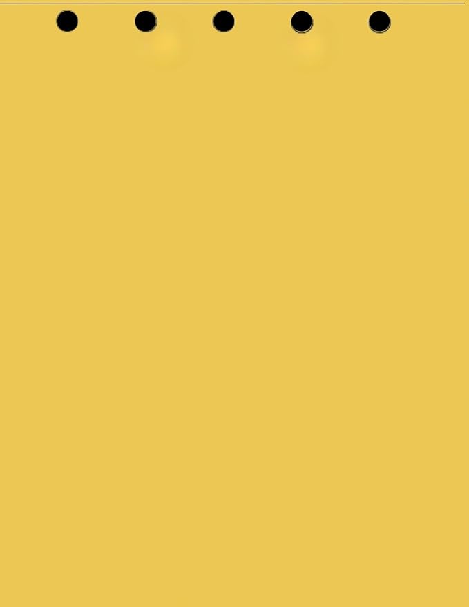 Limited Papers(TM) Writing and Copy Paper, Variation of Colors 8.5" x 11", 5 Hole Top-Punched, 20 Pound Text, 500 Sheets Per Ream. (500, Gold)