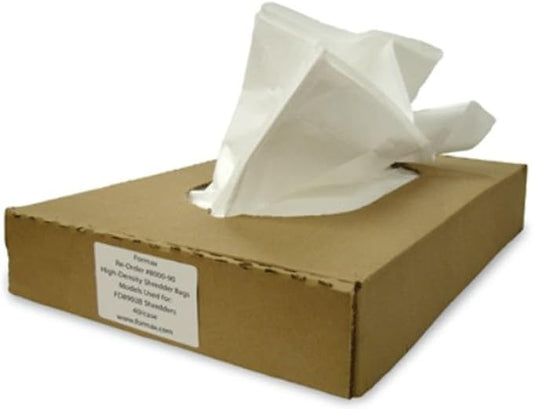 Formax 8000-90 High Density Shredder Baler Bags for Use with FD 8904B and FD 8906B Industrial Shredders, Case of 30