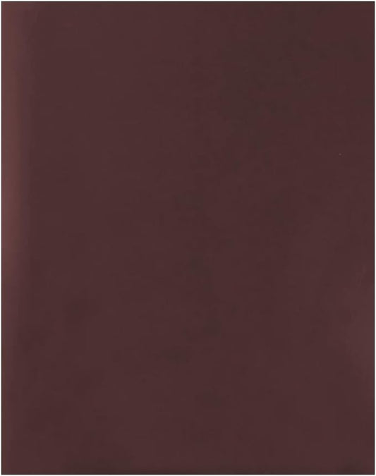 JAM PAPER Custom Printed Semi-Gloss Folders with Round Corner Pockets - Personalized Logo & Text - 12pt C1S - Brown - 250/Pack