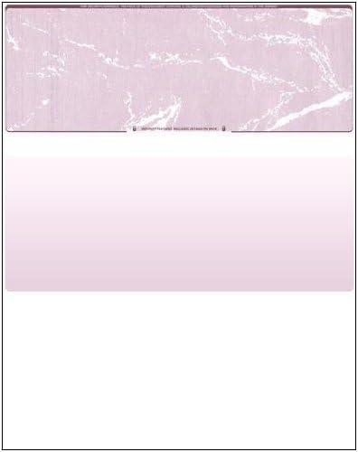 Compuchecks Check on Top Blank Check Paper - 2500 Pack, Quick-Books & Laser Printer Compatible - Security Business Checks with Voucher - 8.5" x 11" Burgundy Marble