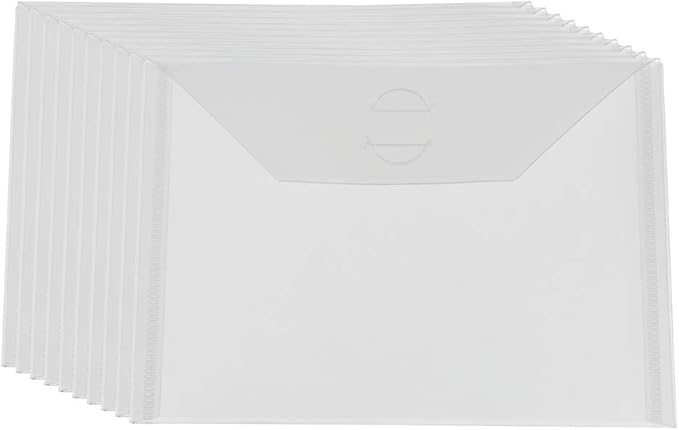 Large Stamp & Die Storage Pockets Resealable Clear Plastic Seal Bags Storage Case for Cutting Dies Stencil Album Stamp Crafts for DIY Scrapbooking Paper Card Craft Cutting Dies for Card Making