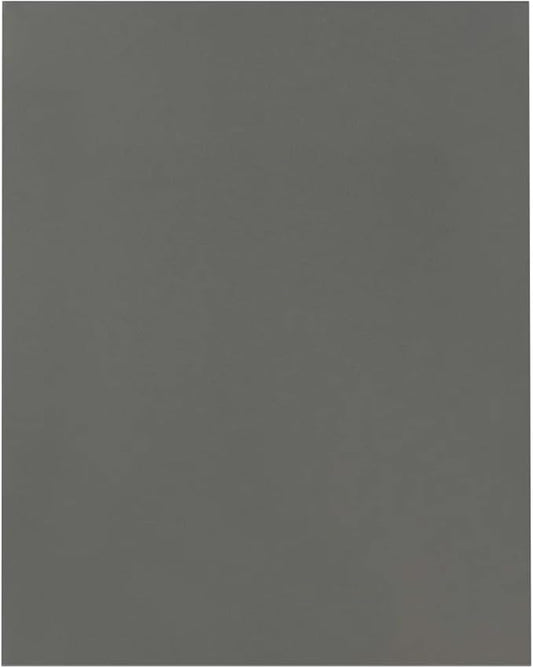 JAM PAPER Custom Printed Semi-Gloss Folders with Round Corner Pockets - Personalized Logo & Text - 12pt C1S - Grey - 250/Pack