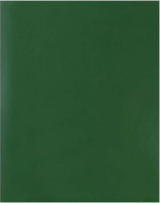 JAM PAPER Custom Printed Semi-Gloss Folders with Round Corner Pockets - Personalized Logo & Text - 12pt C1S - Green - 250/Pack