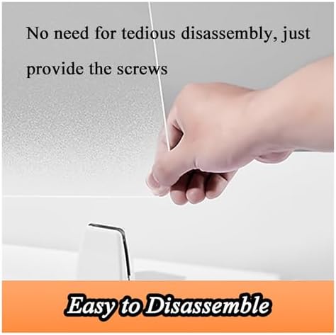 Portable Free Standing Desk Privacy Panel - Frosted Acrylic Divider for Home & Office - Ideal Student Test Shield & Workspace Privacy Solution