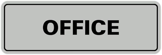 Signs ByLITA Standard Office Sign - Professional Business Signage - Easy to Install (Lt Gray) - Medium 1 Pack