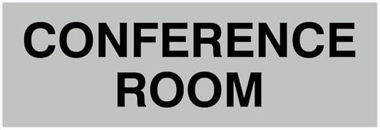 Signs ByLITA Basic Conference Room Sign (Lt Gray) - Medium
