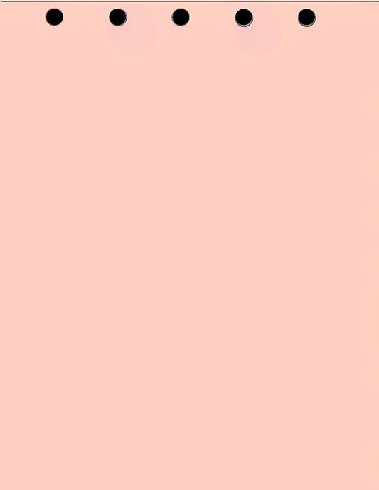 Limited Papers(TM) Writing and Copy Paper, Variation of Colors 8.5" x 11", 5 Hole Top-Punched, 20 Pound Text, 500 Sheets Per Ream. (500, Peach)