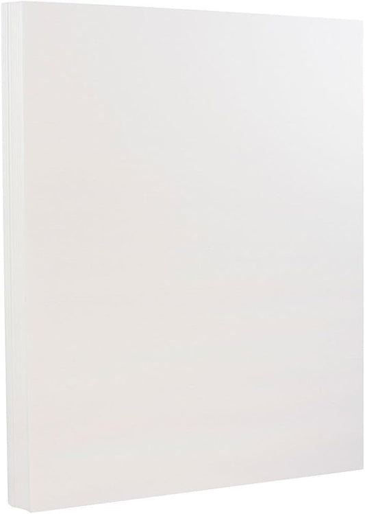 JAM PAPER Strathmore 28lb Paper - 105 gsm - 8.5 x 11 - Bright White Wove - 500 Sheets/Ream