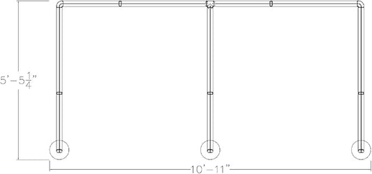 2 Person Workstation Wall Partition | Powered Cubicle Workstations | Privacy Office Divider 2 Work Stations | U Shape Cubicle | Emerald Collection | 5x5x65 H | Slate