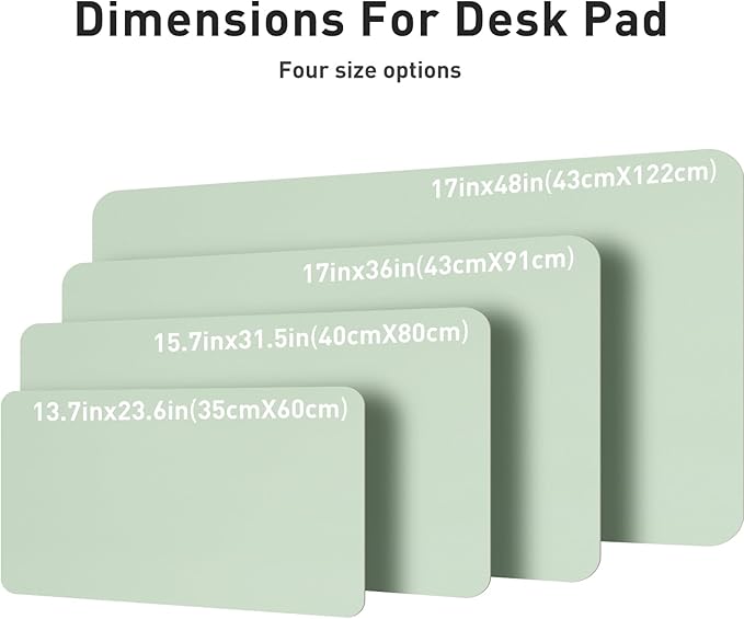 Aothia Large PU Leather Desk Pad — 23.6" × 13.7" Mouse & Writing Mat