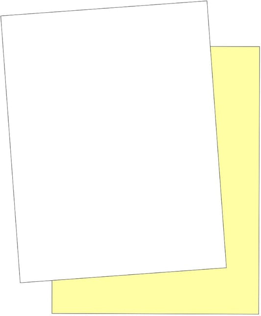 "Plain" Collated Color Paper (Not Carbonless) for Laser and Ink Jet Printers (2 Part, Case)