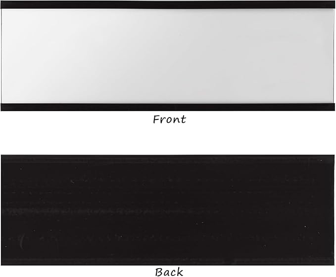 Realth C Channel Magnetic Label Holders 30 Pack 3'' x 4'' with Paper Inserts and Clear Plastic Protectors, Magnetic Data Card Holders File Cabinet Labels for Metal Racks and Shelves