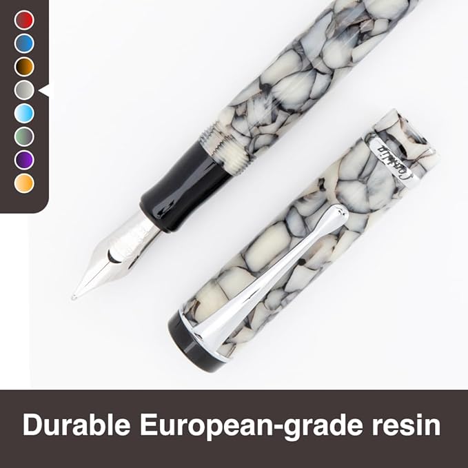 Conklin Duragraph Fountain Pen Cracked Ice - Stub Nib