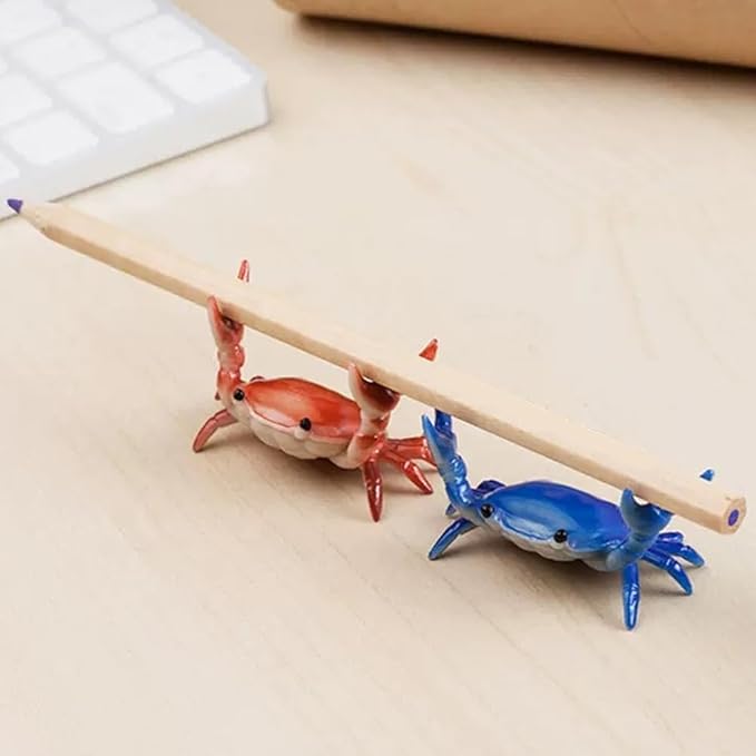 Crab Pen & Pencil Holder for Desk — Green