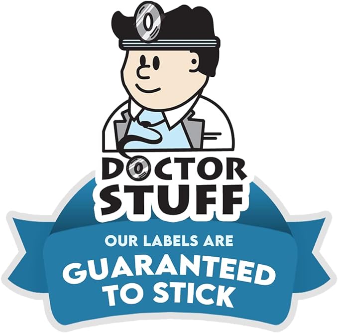 Doctor Stuff - File Folder Labels, Terminal Digit Filing, Consecutive Double Digit Numbers 80-89, Compatible with SMEAD DDS - SMDM Series Chart Stickers, Red, 1" x 1-1/2", 500/Roll