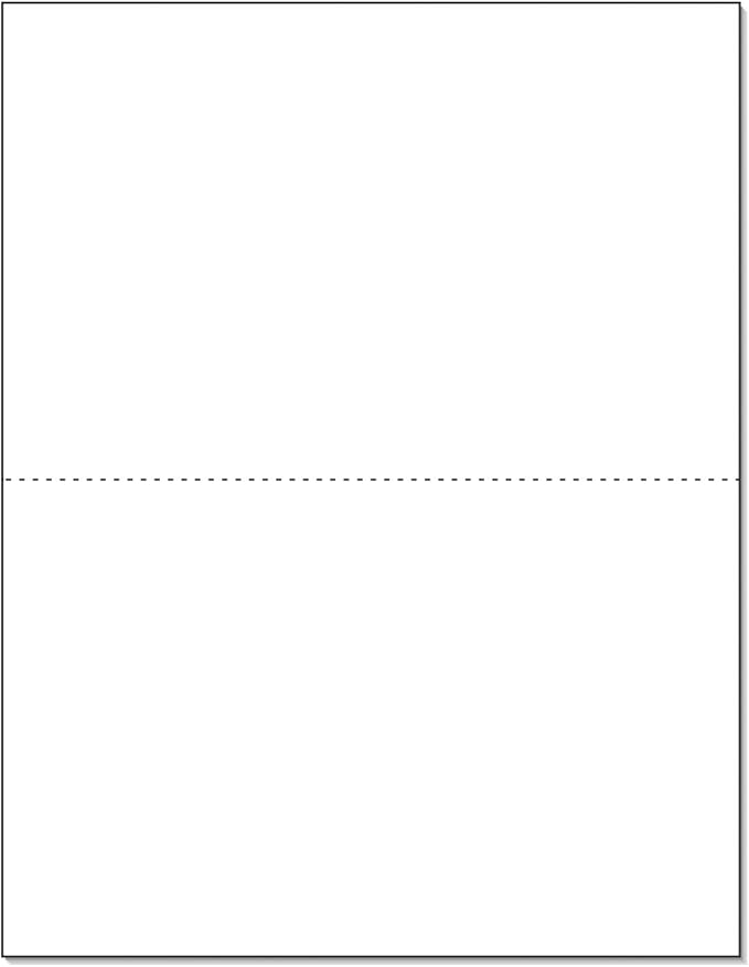 NextDayLabels - Letter Size White Perforated Blank Post Card Cardstock, 75 lb Cover Stock (203 gsm) 2 per Page, Cards Measure 8.5" X 5.5", Inkjet/Laser Compatible - 250 Sheets / 500 Cards