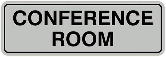 Standard Conference Room Sign - Lt Gray - Medium 10 Pack