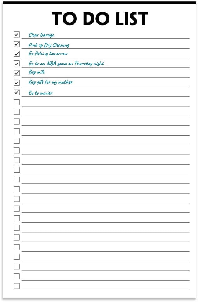 (Pack of 3) Nokingo To Do List Notepad - 50 Sheets/Pack, Total 150 Sheets, To Do List Notebook with Check List Organizing, Tear Off, Script, College Ruled Daily To Do Pad for Daily Task, 5.5"x8.2"
