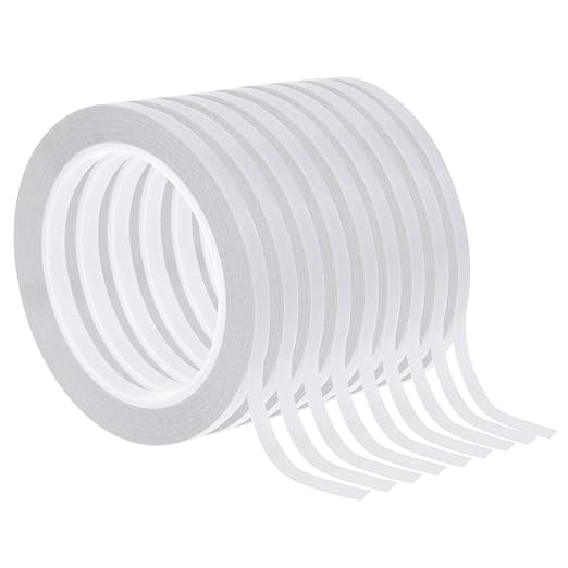 cridoz Double Sided Adhesive Tape, 9 Rolls Double-Side Craft Tape for Card Making, Scrapbooking, DIY Crafts and Office School Stationery Supplies (1/4 Inch, 25 Yards Per Rool)
