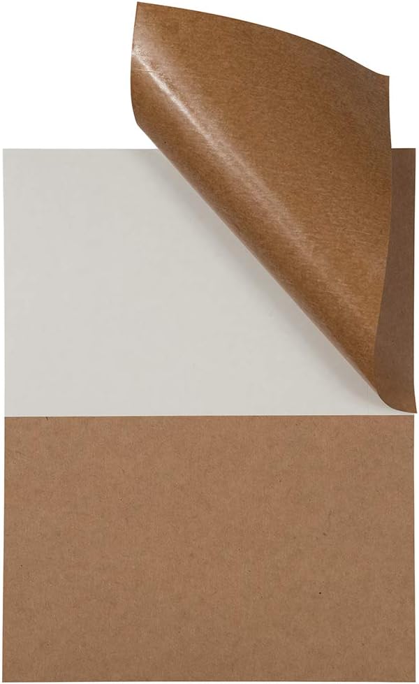 JAM PAPER Shipping Labels (Brown, 2x8)