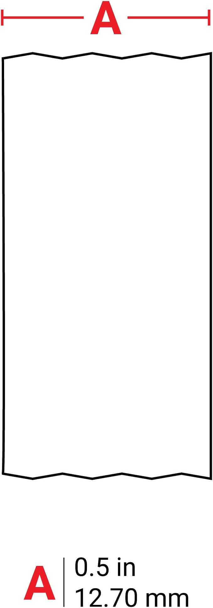 Brady Authentic (M21-500-595-BK) All-Weather Vinyl Label for Indoor/Outdoor ID, Lab and Equipment Labeling, White on Black- For M210, M210-LAB, M211, BMP21-PLUS and BMP21-LAB Printers, .5" W, 21' L