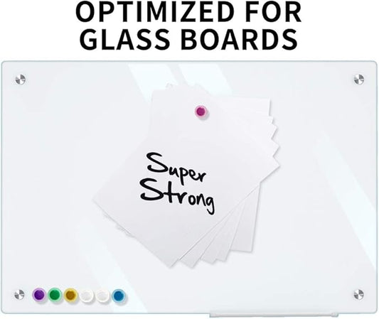 Magnets for Glass Whiteboard, Dry Erase Board, Large, Assorted Color 20 Pack (20PCS)