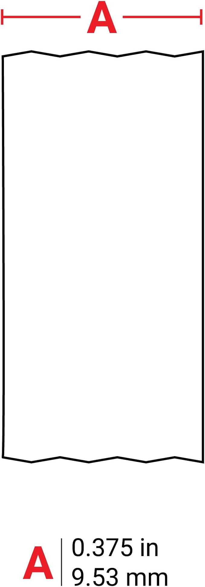 Brady Authentic (M21-375-595-BK) All-Weather Vinyl Label for Indoor/Outdoor ID, Lab and Equipment Labeling, White on Black- For M210, M210-LAB, M211, BMP21-PLUS and BMP21-LAB Printers, .375" W 21' L